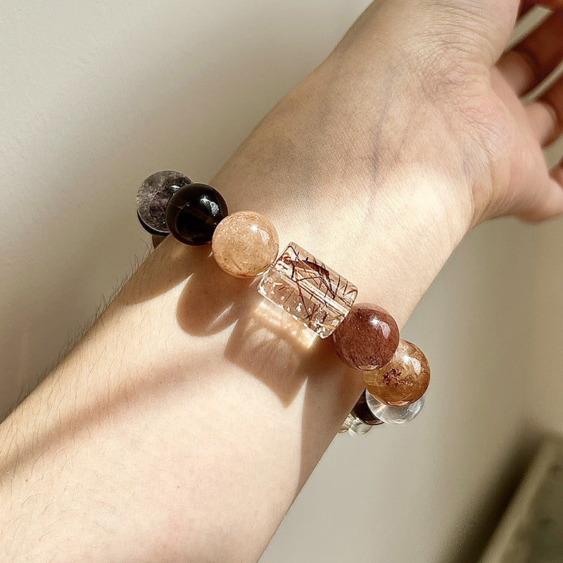 Natural Red tea Crystal Bracelet