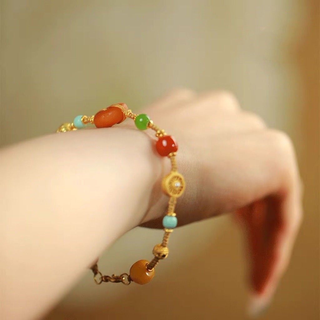 Colorful Gemstone Bracelet