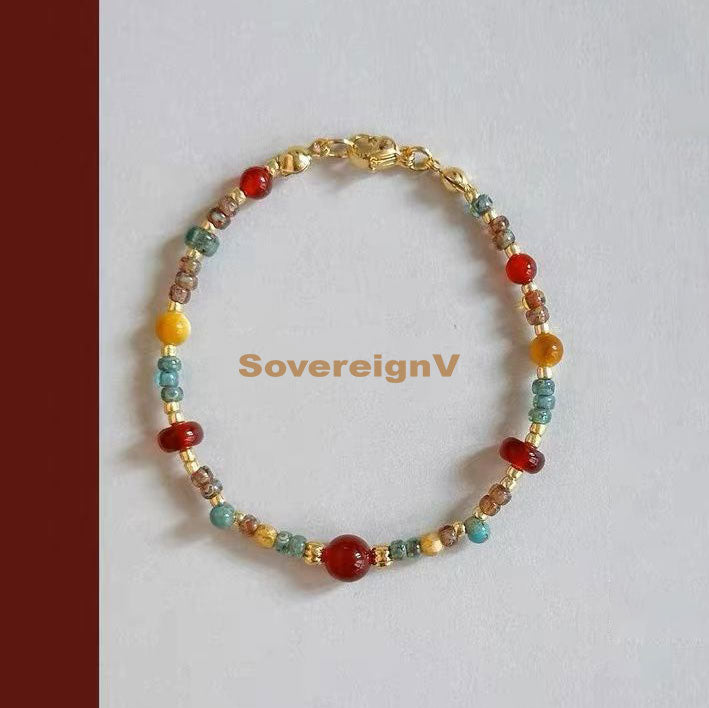 Colorful Natural Gemstone Necklace