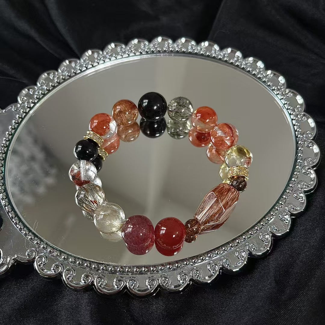 Black Gold Wealth Ghost Crystal Bracelet