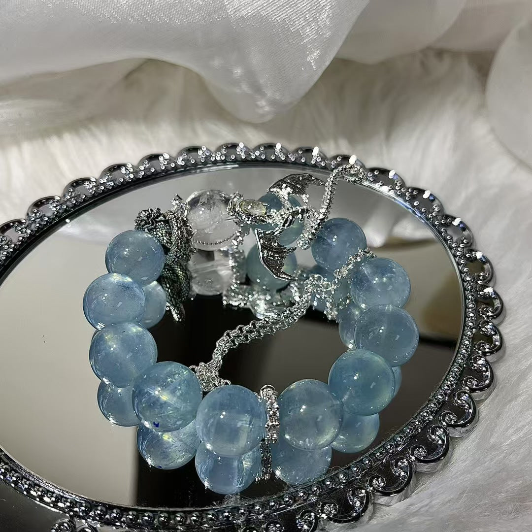 Blue crystal bracelet, calming, soothing